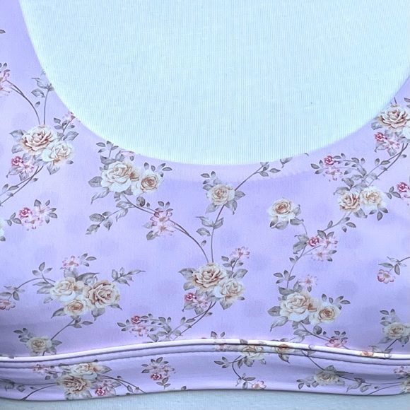 Dippin’ Daisy’s 2 Piece Bikini Pink Floral and Tan Both Pieces Size Small - Picture 13 of 16